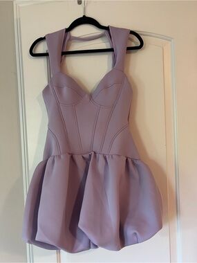 ASOS Lilac Corset Bodice Mini Dress
